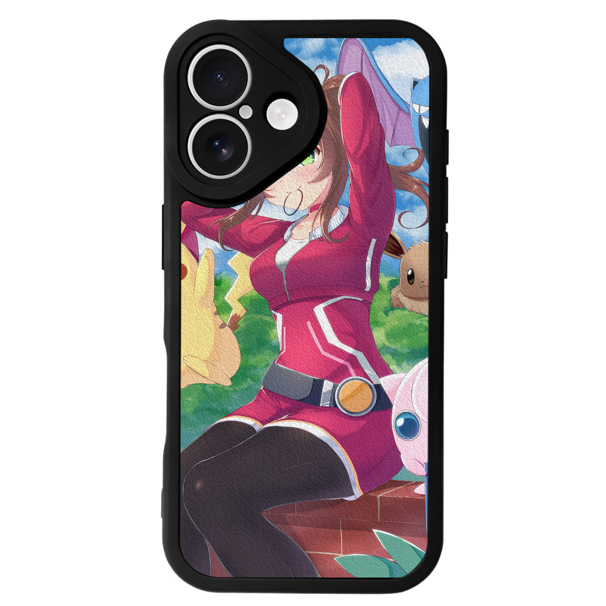 （画像用） ポケットモンスター Pokémon 【iPhone 16シリーズ対応】シリコンスマホケース（レザー調） 材質：シリコン